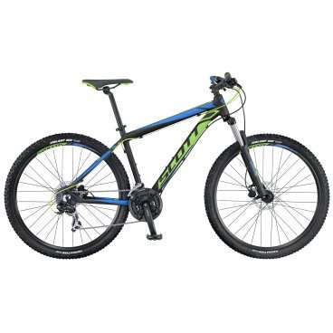 Горный велосипед Scott Aspect 960 2016 Горный велосипед Scott Aspect 960 2016Горные (MTB)<br>Scott Aspect 960 2016<br>Если вы в серьёз заботитесь о безопасности, то наверняка уже знаете, что нужно купить велосипед с дисковой гидравлической тормозной системой. Модель Aspect 960 (2016) от американской фирмы Scott, это Ваш выбор. Сочетание жесткой алюминиевой рамы, надежных навесных компонентов и тормозов, а также 29 дюймовых колёс, обеспечат как высочайшую скорость и лёгкость хода, так и качественное уверенное торможение.<br><br><br><br><br><br><br>Общие характеристики<br><br><br>Модель<br>2016 года<br><br><br>Тип<br>для взрослых<br><br><br>Область применения<br>горный (MTB), кросс-кантри<br><br><br>Вес велосипеда<br>14 кг<br><br><br>Рама, вилка<br><br><br>Материал рамы<br>алюминиевый сплав<br><br><br>Размеры рамы<br>15.55, 17.32, 18.89, 20.86, 22.83<br><br><br>Амортизация<br>Hard tail (с амортизационной вилкой)<br><br><br>Наименование мягкой вилки<br>HL Zoom 565 29<br><br><br>Конструкция вилки<br>пружинно-эластомерная<br><br><br>Уровень мягкой вилки<br>начальный<br><br><br>Ход вилки<br>100 мм<br><br><br>Конструкция рулевой колонки<br>безрезьбовая<br><br><br>Колеса<br><br><br>Диаметр колес<br>29 дюймов<br><br><br>Наименование покрышек<br>Kenda Slant 6, 29x2.2, 30TPI<br><br><br>Наименование ободов<br>Syncros X-39 Disc<br><br><br>Материал обода<br>алюминиевый сплав<br><br><br>Двойной обод<br>есть<br><br><br>Торможение<br><br><br>Наименование переднего тормоза<br>Tektro SCH-F15, 160mm<br><br><br>Тип переднего тормоза<br>дисковый гидравлический<br><br><br>Уровень переднего тормоза<br>спортивный<br><br><br>Наименование заднего тормоза<br>Tektro SCH-F15, 160mm<br><br><br>Тип заднего тормоза<br>дисковый гидравлический<br><br><br>Уровень заднего тормоза<br>спортивный<br><br><br>Возможность крепления дискового тормоза<br>рама, вилка, втулки<br><br><br>Трансмиссия<br><br><br>Количество скоростей<br>21<br><br><br>Уровень заднего переключателя<br>начальный<br><br><br>Наименование заднего переключателя<br>Shimano Tourney RD-TX35<br><br><br>Уровень переднего переключателя<br>начальный<br><br><br>Наименование переднего переключателя<br>Shimano Tourney FD-TX50, 31.8mm Clamp<br><br><br>Уровень манеток<br>прогулочные<br><br><br>Наименование манеток<br>Shimano SL-M310 RapidFire Plus<br><br><br>Конструкция манеток<br>триггерные двухрычажные<br><br><br>Уровень каретки<br>прогулочные<br><br><br>Наименование каретки<br>Shimano BB-UN100 Cartridge<br><br><br>Конструкция каретки<br>неинтегрированная<br><br><br>Тип посадочной части вала каретки<br>квадрат<br><br><br>Уровень кассеты<br>прогулочные<br><br><br>Наименование кассеты<br>Shimano MF-TZ21-7, 14-28T<br><br><br>Количество звезд в кассете<br>7<br><br><br>Количество звезд системы<br>3, число зубьев 42-34-24<br><br><br>Конструкция педалей<br>классическая<br><br><br>Руль<br><br><br>Конструкция руля<br>изогнутый<br>
