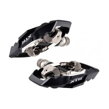 Педали Shimano XTR M9020 SPD, с шипами SH51, IPDM9020 Педали Shimano XTR M9020 SPD, с шипами SH51, IPDM9020Педали для велосипедов<br>Педали Shimano XTR M9000 SPD:<br>- Очень широкая зона контакта педаль-туфля, широкая платформа педали для большей стабильности педалирования<br>- Более широкая посадка подшипников для увеличения жесткости<br>- Увеличивает конроль и устойчивость в незастегнутом положении<br>- Защищает механизмзастегивания от ударов<br>- Вес: 379 грамм пара<br>- Корпус оси овальной формы для большей плавности<br>- Более тонкий узел оси увеличивает открытое пространство между механизмами<br>- Прочные и надежные фиксаторы обеспечивают плавное застегивание и отстегивание<br>- Регулировка усилия застегивания и отстегивания<br>- Прочная и надежная хромомолибденовая ось с креплением шестигранным ключом на 8мм<br>- Совместимы с шипами SM-SH51 SM-SH56<br>