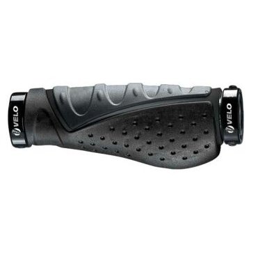 Грипсы VELO VLG-869-AD3, анатомические, пластик/Kraton/гель, с заглушками, длина 140мм, VLG-869-AD3 Грипсы VELO VLG-869-AD3, анатомические, пластик/Kraton/гель, с заглушками, длина 140мм, VLG-869-AD3Ручки и Рога<br>140 мм, синтетика/резина/гель, чёрно-серые, с фиксаторами, анатомические.<br>