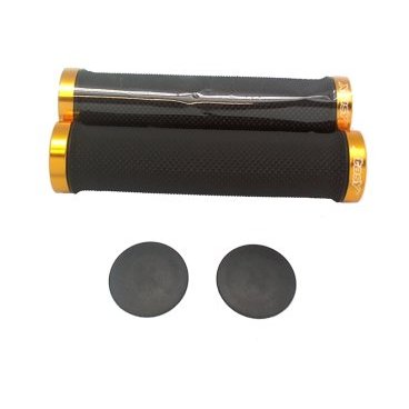 Грипсы X-TAZ-Y RSK-09/2, Kraton, с заглушками, длина 135мм, чёрные с золотом, RSK-09/2 61663 Грипсы X-TAZ-Y RSK-09/2, Kraton, с заглушками, длина 135мм, чёрные с золотом, RSK-09/2 61663Ручки и Рога<br>135 мм, чёрные с золотом, кратон.<br>