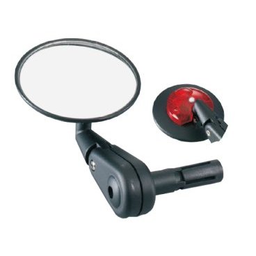 Зеркало велосипедное TBS DX-2002BF, 3", выпуклое, с регулировкой в различных плоскостях, DX-2002BF