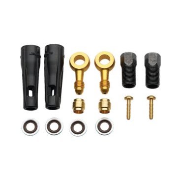 Комплект JAGWIRE фитингов для гидролинии SHIMANO-SAINT2008-9, HFA302 Комплект JAGWIRE фитингов для гидролинии SHIMANO-SAINT2008-9, HFA302Тросики и Рубашки<br>JAGWIRE Комплект ФИТИНГОВ для гидролинии SHIMANO-SAINT2008-9<br>