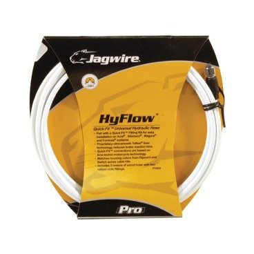 Гидролиния JAGWIRE для тормозов 3м, белая, с универсальными адаптерами Quick fit, HBK402 Гидролиния JAGWIRE для тормозов 3м, белая, с универсальными адаптерами Quick fit, HBK402Тросики и Рубашки<br>3 метра, белая<br>