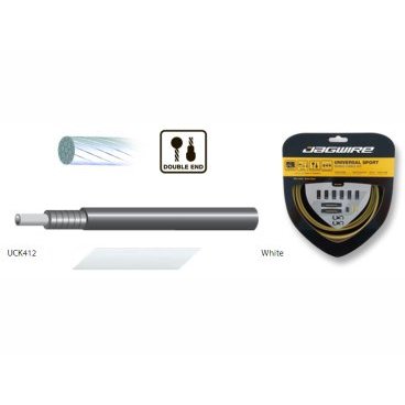 Тросы тормозные с оболочками JAGWIRE Hyper Universal Brake Kit комплект, белый, UCK412 Тросы тормозные с оболочками JAGWIRE Hyper Universal Brake Kit комплект, белый, UCK412Тросики и Рубашки<br>Тормозные, комплект, Hyper Universal Brake Kit, белый<br>