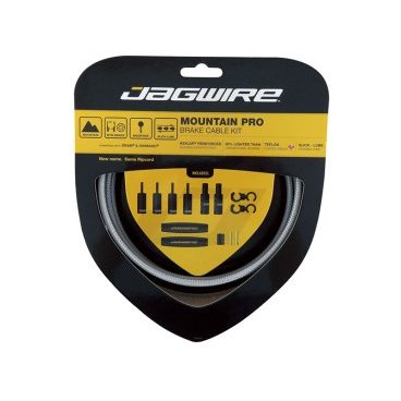 Тросы тормозные JAGWIRE Mountain Pro Brake, комплект, для МТВ, MCK418 Тросы тормозные JAGWIRE Mountain Pro Brake, комплект, для МТВ, MCK418Тросики и Рубашки<br>Комплект Ripcord для МТВ, с пятислойной усиленной оболочкой,серебряные<br>