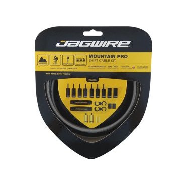 Тросы для переключения JAGWIRE Mountain Pro Shift, комплект, для МТВ, MCK223 Тросы для переключения JAGWIRE Mountain Pro Shift, комплект, для МТВ, MCK223Тросики и Рубашки<br>Комплект Ripcord для МТВ, с пятислойной усиленной оболочкой, титан<br>
