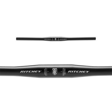 Руль RITCHEY MTN FLAT, D: 31,8 х L: 580 мм, изгиб 5*, алюминий 6061, чёрный с логотипом, PRD10252 Руль RITCHEY MTN FLAT, D: 31,8 х L: 580 мм, изгиб 5*, алюминий 6061, чёрный с логотипом, PRD10252Рули<br>D: 31,8 мм, длина 580 мм, алюминий 6061, угол 5*, цвет: чёрный с логотипом<br>