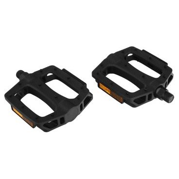 Педали KELLYS KLS DRIFTER, ВМХ/МТВ, нейлон, Pedal KLS DRIFTER, nylon composite, size: 100x96 m Педали KELLYS KLS DRIFTER, ВМХ/МТВ, нейлон, Pedal KLS DRIFTER, nylon composite, size: 100x96 mПедали для велосипедов<br>Педали из нейлонового композиционного материала - это симбиоз прочности и щадящей относительной мягкости. При соскальзывали ноги с такой педали, Вы почувствуете разницу между нейлоновой педалью и алюминиевой. Болевые ощущения стремятся к нулю! Прочности педалям KELLYS DRIFTER придает ось из бористой стали. Педали KELLYS DRIFTER предназначены для катания в стиле ВМХ и МТВ. Для лучшего сцепления с ногой на педалях предусмотрено по 12 шипов с каждой стороны. Катафоты - обязательный элемент на педалях, обеспечивающий видимость велосипедиста на дороге в темное время суток. Педали, как кроссовки - пара - это правая и левая педаль. Перепутать, значит сорвать резьбу и, соответственно, выкинуть новые педали в мусорное ведро! Педали KELLYS DRIFTER: Материал: пластик, ось - бористая сталь. Подшипник: шариковый. Подходят для использования в разных направлениях, стилях катания: МТВ/ВМХ. Вес (пара): 366 гр. Размер: 110 х 96 мм. Цвет: черный. Дополнительно: по 12 шипов с каждой стороны педали.<br>
