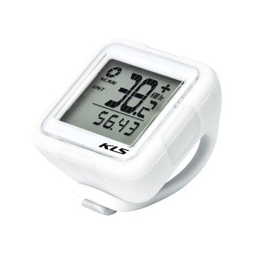 Велокомпьютер беспроводной KELLYS REFLEX, 14 функций, белый,Cycle Computer REFLEX white Велокомпьютер беспроводной KELLYS REFLEX, 14 функций, белый,Cycle Computer REFLEX whiteВелокомпьютеры<br>Беспроводной велокомпьютер С 14 функциями скорость дистанция одометр время в пути максимальная скорость цифровые часы (12/24) средняя скорость функция Scan (меняющиеся на экране дистанция, максимальная скорость, средняя скорость, время в пути) сравнение скорости (+/-) сравнение текущей и средней скорости температура расход калорий к-во сожженного жира сокращение выброса CO2. (Установив средний расход Вашего автомобиля, велокомпьютер посчитает на сколько сократились вредные выхлопы по сравнению с автомобилем). Средний расход топлива на 100км/ч 8-9л. Цвет: белый Двухстрочный LCD дисплей большого размера что позволяет легко читать данные. Лёгкая система крепления из силикона, установка возможна как на руль, так и на вынос.<br>