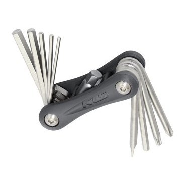 Инструмент складной KELLYS STINGER 10, шестигранники , отвёртки, Т25, Folding Tool STINGER 10 Инструмент складной KELLYS STINGER 10, шестигранники , отвёртки, Т25, Folding Tool STINGER 10Велоинструменты<br>Цвет: серый<br>