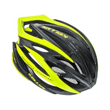 Велошлем KELLYS ROCKET, цвет чёрно-салатовый, L/XL, Helmet ROCKET, black-lime, L/XL (58-62cm) Велошлем KELLYS ROCKET, цвет чёрно-салатовый, L/XL, Helmet ROCKET, black-lime, L/XL (58-62cm)Велошлемы<br>ROCKET - топовая модель линейки шлемов европейского бренда KELLYS. Прочность конструкции обеспечена применением технологии in-mold - двухкомпонентное литье. Усиленный армированным углеволокном каркас припаян к верхнему слою. Прочность повышается, а вес остается минимальным 247-277 грамм. Вентиляционная система WWWV22 (Wide Wind Ventilation) - это 15 фронтальных и 7 задних воздухозаборников, обеспечивающих циркуляцию воздуха по всей голове. Передние отверстия снабжены противомаскитной сеткой, припаянной к внутренней подушке. Размер шлема легко и быстро регулируется благодаря системе STS (Simply Twist System). Если Вы отправляетесь катать в прохладную погоду, увеличив размер шлема, Вы сможете поддеть под него шапку или подшлемник. Ремешок подбородка имеет подушку из мягкого материала. Она съемная. Форма шлема аэродинамическая, расцветки стильные, Вы сможете подобрать ту, которая подойдет по цвету к вашему велообмундированию или расцветке байка. Шлем KELLYS ROCKET: Материал: пластик, пенополистирол. Цвет: чёрный/салатовый. Размер: L/XL (58-62cм). Дополнительно: армированный каркас, сетка от насекомых.<br>