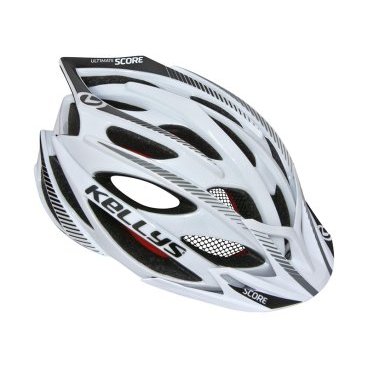 Велошлем KELLYS SCORE, цвет белый/черный, размер S/M (54-57см), Helmet SCORE, white-black, S/M Велошлем KELLYS SCORE, цвет белый/черный, размер S/M (54-57см), Helmet SCORE, white-black, S/MВелошлемы<br>В последние годы в велоспорте наблюдается положительная тенденция - все больший процент велолюбителей передвигается на байках в шлеме на голове. Все велосоревнования проходят при обязательном наличии у спортсменов шлемов. Даже визуально водитель в специальном вело обмундировании и в шлеме выглядит серьезнее и уверенней, вызывают большее уважение и почтение, чем катальцы в гражданке. Характеристики, играющие решающую роль в покупке именно шлема KELLYS SCORE, - аэродинамическая форма, 23 отверстия для вентиляции, покрывающих максимально большую площадь поверхности шлема, прочность за счет дополнительно усиленного армированного каркаса, и, конечно, легкость. Кроме этого, шлем снабжен специальной системой вертикальной регулировки STL для лучшей посадки шлема на голове, фронтальные отверстия в шлеме скрыты противомоскитной сеткой, имеется козырек для защиты от солнца и дождя. Шлем KELLYS SCORE: Материал: пластик, пенополистирол. Цвет: белый/черный. Размер: S/M (54-57cм). Дополнительно: армированный каркас, сетка от насекомых, козырек.<br>