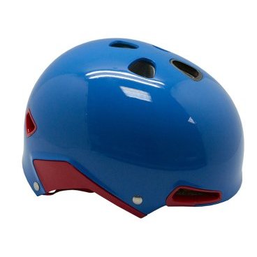Велошлем Etto E-SERIES, цвет синий с красным, S/M/L (54-60см), 366107 Велошлем Etto E-SERIES, цвет синий с красным, S/M/L (54-60см), 366107Велошлемы<br>Шлем-котелок Etto E-SERIES для экстремальных гонок в стиле BMX, стрит, дёрт имеет свойственную шлемам такого назначения форму. Интегрированные внутренний - мягкий и внешний - прочный пластиковый слои обеспечивают надежную защиту головы даже при жестких падениях. Корпус шлема пронизан несколькими отверстиями, исключающими эффект парника под шлемом. Расцветки стильные и универсальные, Вы без труда подберете ту, которая подойдет к обмундированию или байку. Шлем Etto E-SERIES: Материал: пластик, пенополистирол. Цвет: синий, красный. Рисунок: нет. Размер: S/M/L (54-60см). Регулировка: нет. Страна - производитель: Норвегия<br>