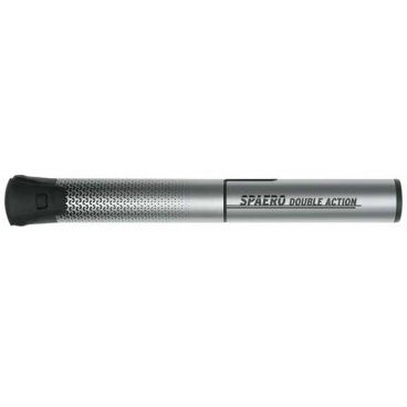 Мининасос SKS Spaero Double Action, двухходовой, под вентиль S/D/A, давление до 5Bar, 11182 Мининасос SKS Spaero Double Action, двухходовой, под вентиль S/D/A, давление до 5Bar, 11182Велосипедный насос<br>Насос большого объема с принципом двойного хода. Поступление воздуха в камеру происходит и при вдавливании и при вытягивании поршня. Это в 2 раза сокращает трудозатраты на накачку колеса. Spaero Double Action комфортабельный за счет миниатюрных размеров и Т-образной ручки, прочный и легкий, благодаря корпусу из алюминия, ультрасовременный - технологи и дизайнеры компании SKS вложили в него весь свой профессионализм и опыт. Универсальности ему придает двойная головка, которая «дружит» со всеми видами ниппелей. SKS мининасос Spaero Double Action: Под ниппель: AV (schrader), SV (presta), DV(dunlop). Тип: ручной, мини, двухходовой. Материал: алюминий, пластик. Длинна насоса: 241 мм. Вес: 159г. Максимальное давление: 5 bar. Цвет: серебристый. Страна- производитель: Германия. <br>
