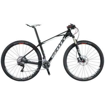 Горный велосипед Scott Scale 910 2016 Горный велосипед Scott Scale 910 2016Горные (MTB)<br>Scott Scale 910 2016<br>SCOTT SCALE 910 - велосипед с колесами 29 на основе легендарной карбоновой рамы SCALE, укомплектованный трансмиссией продвинутого уровня Shimano Deore XT, воздушной амортизационной вилкой FOX и гидравлическими дисковыми тормозами. Две звезды спереди и 10 сзади дают весь необходимый диапазон передач для внедорожной езды.<br>Крепление колес при помощи сквозных осей добавляет немного веса, но зато заметно увеличивает жесткость и надежность соединения. Сквозные оси давно уже стали стандартом для велосипедов высокого уровня. Две звезды спереди и 10 сзади дают весь необходимый диапазон передач для внедорожной езды. Можно быть полностью уверенным, что проверенная временем трансмиссия Shimano XT не подведет в самый ответсвенный момент.<br>Карбоновая рама, вилка FOX, система виброгашения SDS, вилка FOX 32 Float Performance Elite Air с тремя режимами работы, активируемые манеткой Shimano XT SL-M8000-I , тормоза Shimano XT M8000 DiscT disc, оптимизированная трансмиссия 2 x 10, передняя и задняя ось thru axle, обода Syncros tubeless ready, компоненты Syncros.<br><br><br><br><br><br><br><br>Общие характеристики<br><br><br>Модель<br>2016 года<br><br><br>Тип<br>для взрослых<br><br><br>Область применения<br>горный (MTB), кросс-кантри<br><br><br>Вес велосипеда<br>10.3 кг<br><br><br>Рама, вилка<br><br><br>Материал рамы<br>карбон (углепластик)<br><br><br>Размеры рамы<br>15.35, 17.32, 18.89, 20.86<br><br><br>Амортизация<br>Hard tail (с амортизационной вилкой)<br><br><br>Наименование мягкой вилки<br>Fox 32 Float Performance Elite Air FIT4 3-Modes w/Adj<br><br><br>Конструкция вилки<br>воздушно-масляная<br><br><br>Уровень мягкой вилки<br>профессиональный<br><br><br>Ход вилки<br>100 мм<br><br><br>Регулировки вилки<br>жесткости пружины, скорости сжатия, скорости обратного хода, блокировка хода<br><br><br>Другие регулировки<br>Scott RideLoc Remote 3 modes<br><br><br>Конструкция рулевой колонки<br>полуинтегрированная, безрезьбовая<br><br><br>Размер рулевой колонки<br>1 1/8- 1 1/2<br><br><br>Колеса<br><br><br>Диаметр колес<br>29 дюймов<br><br><br>Наименование покрышек<br>Schwalbe Rocket Ron Evo, 29x2.1, 127EPI, Tubeless Easy, PaceStar<br><br><br>Наименование ободов<br>Syncros XR2.0<br><br><br>Материал обода<br>алюминиевый сплав<br><br><br>Двойной обод<br>есть<br><br><br>Материал бортировочного шнура<br>кевлар<br><br><br>Торможение<br><br><br>Наименование переднего тормоза<br>Shimano Deore XT BR-M8000, 180mm<br><br><br>Тип переднего тормоза<br>дисковый гидравлический<br><br><br>Уровень переднего тормоза<br>полупрофессиональный<br><br><br>Наименование заднего тормоза<br>Shimano Deore XT BR-M8000, 160mm<br><br><br>Тип заднего тормоза<br>дисковый гидравлический<br><br><br>Уровень заднего тормоза<br>полупрофессиональный<br><br><br>Возможность крепления дискового тормоза<br>рама, вилка, втулки<br><br><br>Трансмиссия<br><br><br>Количество скоростей<br>22<br><br><br>Уровень заднего переключателя<br>полупрофессиональный<br><br><br>Наименование заднего переключателя<br>Shimano Deore XT RD-M8000D-SGS Shadow PlusType<br><br><br>Уровень переднего переключателя<br>полупрофессиональный<br><br><br>Наименование переднего переключателя<br>Shimano Deore XT FD-M8025-H, 34.9mm<br><br><br>Уровень манеток<br>полупрофессиональные<br><br><br>Наименование манеток<br>Shimano Deore XT SL-M8000-I Rapidfire Plus<br><br><br>Конструкция манеток<br>триггерные двухрычажные<br><br><br>Уровень каретки<br>полупрофессиональные<br><br><br>Наименование каретки<br>Shimano SM-BB71-41A<br><br><br>Конструкция каретки<br>интегрированная<br><br><br>Уровень кассеты<br>полупрофессиональные<br><br><br>Наименование кассеты<br>Shimano Deore XT CS-M8000-11, 11-40T<br><br><br>Количество звезд в кассете<br>11<br><br><br>Количество звезд системы<br>2, число зубьев 34-24<br><br><br>Конструкция педалей<br>без педалей<br><br><br>Руль<br><br><br>Конструкция руля<br>изогнутый<br><br>Седло<br><br><br>Материал седла<br>синтетическая ткань<br><br><br>Материал рамки седла<br>титановый сплав<br>