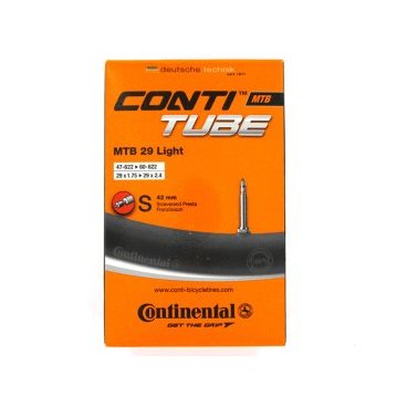 Камера для велосипеда Continental MTB 28/29 light, 47-662/62-662, S42, 01823210000 Камера для велосипеда Continental MTB 28/29 light, 47-662/62-662, S42, 01823210000Камеры для велосипеда<br>MTB 28 / 29 light S42 47-662 -> 62-662<br>