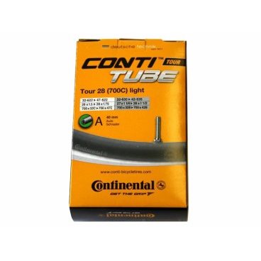 Камера для велосипеда Continental Tour 28 all light, 32-630/42-635, A40, 01820510000 Камера для велосипеда Continental Tour 28 all light, 32-630/42-635, A40, 01820510000Камеры для велосипеда<br>Tour 28 all light, 32-630 -> 42-635, A40<br>