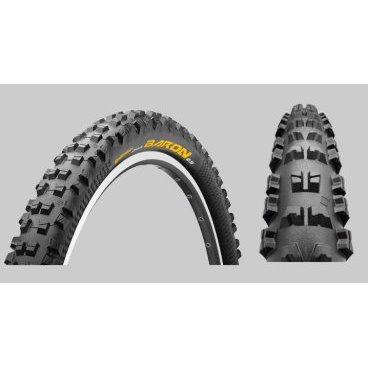 Велопокрышка Continental Der Baron 2.5, 26x2,5 (62-559), MTB, черная