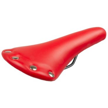 Седло VENTURA RIVET, универсальное, 278х153 мм, ретро-дизайн, красное, 5-251043 Седло VENTURA RIVET, универсальное, 278х153 мм, ретро-дизайн, красное, 5-251043Седла для велосипедов<br>NEW, универсальное, специальный ультралегкий наполнитель, классическое стильное седло в ретро-дизайне, декоративные металлические заклепки, красное, 278х153мм, 297г, блистер<br>