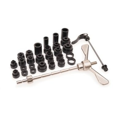 Набор Park Tool HBP-1, для запресcовки подшипников втулок, PTLHBP-1 Набор Park Tool HBP-1, для запресcовки подшипников втулок, PTLHBP-1Велоинструменты<br>Этот набор предназначен для быстрой и точной запрессовки и выприсовки подшипников втулки. Набор содержит широкий набор прессов, предназначенных для использования с 20 видами картриджей. Материал инструментов - инструментальная сталь, которая обеспечивает длительную эксплуатацию.<br>