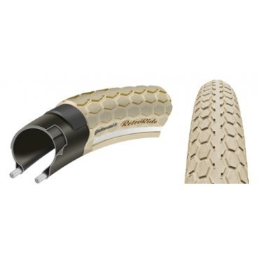 Велосипедная покрышка Continental RetroRIDE Reflex, 28 x 2.2, кремовый-кремовый, отражатель Велосипедная покрышка Continental RetroRIDE Reflex, 28 x 2.2, кремовый-кремовый, отражательВелопокрышки<br><br>