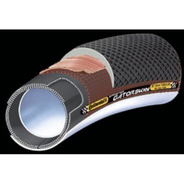 Велосипедная покрышка Continental Gator Skin, 700 x 23C, 23-622, борт-кевлар Велосипедная покрышка Continental Gator Skin, 700 x 23C, 23-622, борт-кевларВелопокрышки<br><br>