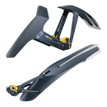 Комплект крыльев TOPEAK Defender XC1 & XC11, ONE SET (TC9627) Комплект крыльев TOPEAK Defender XC1 & XC11, ONE SET (TC9627)Крылья для велосипедов<br>Комплект эксклюзивных крыльев. Переднее крыло крепится на ноги амортизатора, заднее - на подседельный штырь. Разработаны специально для велосипедов с колесами 26.<br>