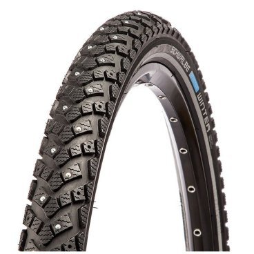 Велопокрышка SCHWALBE Winter 16x1.20 (30-349), K-Guard\Winter\72 шипа, MTB, черная, 11100905 Велопокрышка SCHWALBE Winter 16x1.20 (30-349), K-Guard\Winter\72 шипа, MTB, черная, 11100905Велопокрышки<br>Для более безопасного путешествия. У вас будет полный контроль на обледеневшей дороге благодаря данной покрышке. Даже на крутых поворотах и при экстренном торможении все будет под контролем.<br><br>Шипы лучше всего работают на льду, если при движении давление минимально, тогда как при максимальном давлении покрышки могут ехать по дорогам без льда, с минимальным шумом от дороги. Для обеспечения постоянной фиксации шипов покрышки должны пройти около 40 км по асфальту, избегая быстрого ускорения либо жесткого торможения.<br>Характеристика:<br>Размер: 30-349 (16 х 1,20 дюйма)<br>Шипы: 72<br>Вес: 465 г (16 унций)<br>Давление: 4,50 - 8,00 бар (65 - 115 фунтов на квадратный дюйм)<br>Максимальная нагрузка: 65 кг<br>