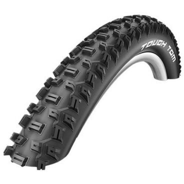 Велопокрышка SCHWALBE Tough Tom 27.5x2.35 (60-584), K-Guard\SBC, MTB, черная, 11101028V Велопокрышка SCHWALBE Tough Tom 27.5x2.35 (60-584), K-Guard\SBC, MTB, черная, 11101028VВелопокрышки<br>TOUGH TOM от немецкой компании Schwalbe, благодаря своему протектору отлично подходить для поездок по бездорожью и сыпучему грунту. Большие промежутки между шипами обеспечивают хорошее самоочищение, эффективное торможение и превосходный контроль в поворотах. Предусмотрена защита от проколов из слоя плотной резины толщиной 3 мм, усиленного кевларовыми нитями.<br><br>Характеристики:<br><br>Размер: 27.5x2.35-650B (60x584)<br>Рекомендуемое давление: 1.6-3.5 Bar (23-50 psi)<br>Нагрузка: 115 кг<br>Корд: Wired (стальной)<br>Компаунд: SBC (SCHWALBE Basic Compound: универсальный качественный компаунд Schwalbe)<br>Версия: K-Guard( З-й уровень защиты, минимальный защитный слой , вместе караксом плотностью 50EPI все покрышки Active Line надежно защищены этим слоем)<br>EPI: 50<br>Вес: 785 грамм.<br>Цвет: черный<br>