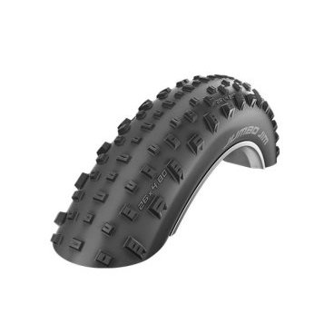 Велопокрышка SCHWALBE Jumbo Jim 26x4.00 (100-559), PaceStar\LiteSkin, MTB, черная, 11600714 Велопокрышка SCHWALBE Jumbo Jim 26x4.00 (100-559), PaceStar\LiteSkin, MTB, черная, 11600714Велопокрышки<br>Больше - лучше. Это особенно справедливо, когда вы едете по глубокому снегу или песку. В этих условиях только большой объем и низкое давление могут помочь. Jumbo Jim – чрезвычайно легкая толстая покрышка. При обычных 4-х дюймах по ширине она весит менее 1000 грамм.<br>Характеристики:<br><br>Размер: 26х4.00 (100-559)<br>Материал/Версия: PaceStar/ Evolution/ TLE<br>Назначение: MTB/Fatbike<br>Корд: кевларовый<br>Боковина: Lite<br>Защита: LiteSkin<br>Вес: 990 грамм<br>Макс нагрузка: 120 кг (на одно колесо)<br>Рекомендуемое давление: 0.4-2.0 Bar<br>