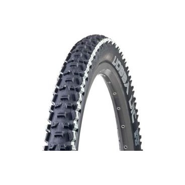 Велопокрышка SCHWALBE Nobby Nic 26x2.25 ( 57-559), PaceStar\TLR, MTB, черная белые полосы, 11600103 Велопокрышка SCHWALBE Nobby Nic 26x2.25 ( 57-559), PaceStar\TLR, MTB, черная белые полосы, 11600103Велопокрышки<br>Производитель: Schwalbe. Nobby Nic - одна из лучших кросс-кантри шин для экстремальных условий. Дело в том, что когда дело доходит до глубокого, топкого грунта, где имеется тенденция к заносу колес, NOBBY NIC отлично вгрызается в почву. Вперед Nobby Nic, назад Racing Ralph, так можно добиться отличного наката, контроля и сцепления. В условиях езды по смешанной местности, спарка Nobby Nic с Racing Ralph, может образовывает идеальную комбинацию. Сила Racing Ralph проявляется на заднем колесе, где сопротивление качению имеет особое значение, так как 60…70% веса приходится на него. Nobby Nic - совершенно правильный выбор для переднего колеса, так как очень важно иметь хорошие сцепление, но не забываем и о эффективности торможения и движения в поворотах, особенно на мягкой почве.<br>Характеристики:<br> <br>размер: 26 x 2.25 (57-559)<br>рекомендуемое давление: 26-54 psi (1,8-3,7 Bar)<br>нагрузка: 110 кг<br>корд: стальной<br>EPI: 67<br>вес: 660 грамм<br>цвет: черный, белые полосы<br>Кордстальной<br>Ширина2.0-2.3<br>ПроизводительSchwalbe<br>Диаметр26<br>