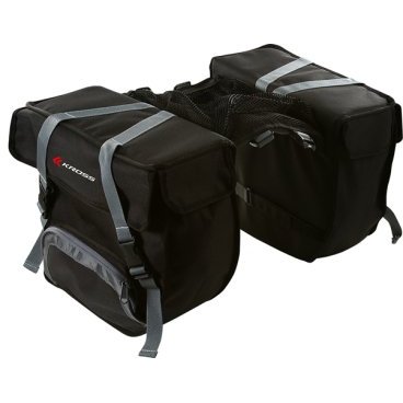 Сумка на багажник велосипеда Kross PANNIER BAG G220, 38*11.5*32cm, черная, T4CTO000136 Сумка на багажник велосипеда Kross PANNIER BAG G220, 38*11.5*32cm, черная, T4CTO000136Велосумки<br>Характеристики <br>Система крепления: ремни на пряжке<br>Материал: нейлон 1680<br>Размер отдельного кармана: 38,5х11,5х32 см<br>Цвет: черный<br>