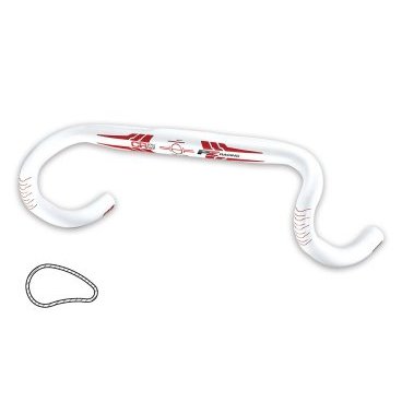 Руль PZ Racing CR6.3H, ширина 420mm, белый, алюминий, RA-478DB6-8-420-WHITE Руль PZ Racing CR6.3H, ширина 420mm, белый, алюминий, RA-478DB6-8-420-WHITEРули<br>Классический руль для шоссейного велосипеда изготовлен из прочного алюминия 6061<br> Характеристики <br>Материал: AL6061<br>Ширина: 420mm<br>Drop: 135 mm<br>Reach: 78 mm<br>Вес: 304 g (w/420 mm)<br>