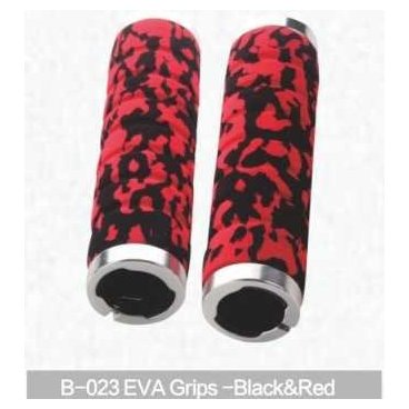 Грипсы для руля, Kivi, Eva, черно-красный, B-023 Грипсы для руля, Kivi, Eva, черно-красный, B-023Ручки и Рога<br>Грипсы для руля Kivi, Eva<br>Грипсы - ручки руля, т.е. насадки на концы руля велосипеда.<br>Цвет: черно-красный<br>Артикул: B-023<br>