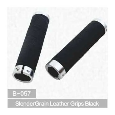 Грипсы для руля Kivi, Slender Leather, черный, B-057 Грипсы для руля Kivi, Slender Leather, черный, B-057Ручки и Рога<br>Грипсы для руля Kivi, Slender Leather<br>Грипсы - ручки руля, т.е. насадки на концы руля велосипеда.<br>Цвет: черный<br>Артикул: B-057<br>