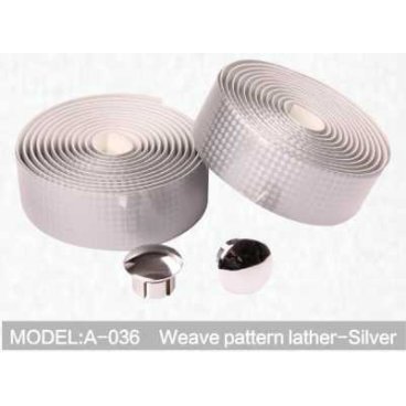 Обмотка руля велосипедная Kivi, Weave Pattern lather, серебристый, A-036 Обмотка руля велосипедная Kivi, Weave Pattern lather, серебристый, A-036Ручки и Рога<br>Характеристики <br> Обмотка руля одноцветная из синтетического материала EVA<br>