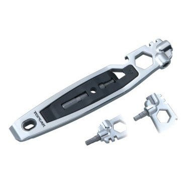 Набор инструментов Topeak Urban 8, 8 функций, сталь, TT2550 Набор инструментов Topeak Urban 8, 8 функций, сталь, TT2550Велоинструменты<br>Ручной инструмент Topeak Urban 8 разработан специально для городских (в том числе синглспид) велосипедов. Корпус из высокопрочной стали позволяет реализовать 8 самых необходимых функций. Форма монтажки. Инструмент легко крепится в стандартное место под флягодержатель.<br> Характеристики <br>Количество инструментов (функций) - 8<br>Шестигранники -4/5mm<br>Спицевые ключи - 14g/15g<br>Гаечный ключ - 15мм<br>Монтажки - 1х пластиковая, 1х металлическая<br>Материал - сталь Cro-Mo<br><br>Вес товара132 гр<br>Вес в упаковке300 г<br>Размеры16.2 x 3.1 x 1.4 см<br>