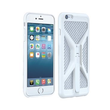 Чехол Topeak RideCase для iPhone 6/6S Plus, белый, TRK-TT9846W Чехол Topeak RideCase для iPhone 6/6S Plus, белый, TRK-TT9846WВелосумки<br>Тонкий, изящный чехол для iPhone 6/6S Plus с карбоновой пластиной и ножкой из CNC алюминиевого сплава. Идеально прилегает к корпусу телефона, делая его жестче и приятнее на ощупь. Чехол очень тонкий и компактный. Вес всего 32 грамма, включая подножку из фрезерованного алюминиевого сплава и карбоновую пластину. Может быть установлен на крепление RideCase (чашка рулевой трубы / руль / вынос). Необходимый атрибут истинного велосипедиста с iPhone 6/6S Plus. <br><br>ВНИМАНИЕ <br>Из-за супер-точной подгонки чехла к корпусу телефона, любые защитные пленки (панели) на задней крышке и по бокам корпуса должна быть удалены перед использованием чехла. <br><br> Характеристики <br> СмартфонiPhone 6S Plus, iPhone 6 Plus<br> Материал товараПластик, Карбон<br> Цветбелый <br> ВодостойкостьНет<br> Дополнительно: Совместим только с iPhone 6/6S Plus<br> Совместим с креплением RideCase <br> Портретный или широкоэкранный режим установки<br> Размеры16.1 x 8.1 x 1.6 cm<br><br> Вес товара32 гр.<br> Вес в упаковке100 г<br>