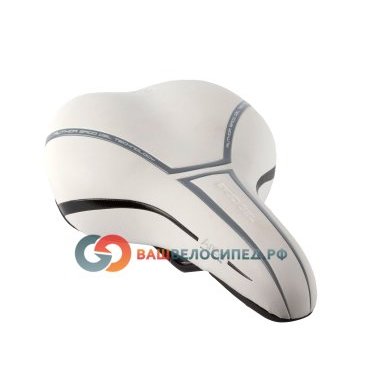 Седло велосипедное AUTHOR комфорт SOFT TOUCH 255х190мм гелевое белое 8-31048010 Седло велосипедное AUTHOR комфорт SOFT TOUCH 255х190мм гелевое белое 8-31048010Седла для велосипедов<br>Гелевое велоседло SOFT TOUCH AUTHOR <br>Комфортное седло с гелевым наполнителем<br>Велоседло отлично подходит для спорта и туризма <br>анатомический дизайн, снижает нагрузку на чувствительные места <br>Вес: 395 грамм <br>255х190мм<br>белое, блистер<br>Артикул 8-31048010<br>