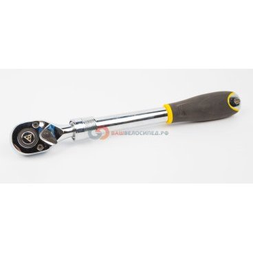Ручка-трещотка для насадок 1/2 TOPEAK Drive Extendebale Ratchet, 1/2 дюйма, TPS-SP37 Ручка-трещотка для насадок 1/2 TOPEAK Drive Extendebale Ratchet, 1/2 дюйма, TPS-SP37Велоинструменты<br>Универсальный реверсивный ключ под самые распространенные головки 1/2, храповик на 72 зуба с плавным ходом. Телескопическая стальная хром-ванадиевая рукоятка с шестью фиксируемыми положениями длины (от 32 до 46 см) позволяет прикладывать необходимое для надежной фиксации усилие к самым тяжелым узлам велосипеда. Комфортная рукоятка из нескользящего материала, кольцо для крепления к стенке.<br><br>Размер: 34 (48) x 4 x 4 cm<br>Вес: 946 гр<br>TPS-SP37<br>