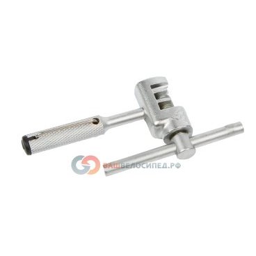 Выжимка цепи TOPEAK Universal Chain Tool, 2011 update TT1303 Выжимка цепи TOPEAK Universal Chain Tool, 2011 update TT1303Велоинструменты<br>Универсальный инструмент для выжимки цепи.<br>Материал: хромированая сталь.<br>Размер: 8.3 x 4.3 x 1.5 см<br>Вес: 82 гр.<br>