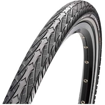 Велопокрышка Maxxis Overdrive MaxxProtect, 26x1.75x2.0, 60 TPI, wire, 70a, черная, TB64110400