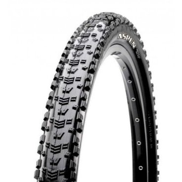 Велопокрышка Maxxis Aspen, 26x2.1, 60 TPI, wire, Dual, черная, TB69797000 Велопокрышка Maxxis Aspen, 26x2.1, 60 TPI, wire, Dual, черная, TB69797000Велопокрышки<br>Накатистая покрышка мягкая с довольно агрессивным рисунком оставит вас в седле на любой трассе. Покрышка Aspen обладает не большим весом в сочетании с качественными показателями делают её одной из самых востребованных покрышек на рынке. <br> Характеристики <br> Вес: 670гр.<br><br> Dual Compound<br><br> Низкий вес и сопротивление качению<br><br> Компаунд: 60 TPI<br><br> Материал корда: сталь<br> <br>Размер: 26х2.10<br>