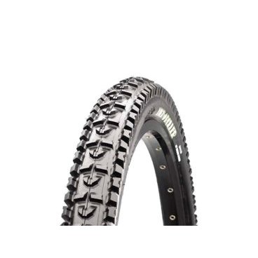 Велопокрышка Maxxis HighRoller, 26x2.1, 60 TPI, wire, Single, черная, TB69762000 Велопокрышка Maxxis HighRoller, 26x2.1, 60 TPI, wire, Single, черная, TB69762000Велопокрышки<br>Покрышка для жестких и средней жесткости покрытий, для установки спереди или сзади. Скошенные шипы обеспечивают низкое сопротивление качению и стабильность при резких торможениях. Центральная часть обеспечивает отличную управляемость и сцепление в поворотах. 2х рядное плетение с добавлением бутила в боковых стенках для повышения стабильности и скорости.<br><br>Cамая популярная и универсальная покрышка. Скошенные шипы в центральной части обеспечивают высокую скорость, а боковые шипы добавляют стабильности и снижают предельный радиус поворота. Покрышки HighRoller настолько универсальны, что без серьезных изменений в рисунке присутствуют в категориях даунхилл, фрирайд, кросс-кантри.<br> Характеристики <br>70a - жесткий компаунд, используется для кросс-кантри, BMX, городского катания. Преимущества: повышенная износостойкость и отличный накат.<br><br>Размер: 26x2.10, 60TPI<br><br>Материал каркаса/корда: сталь, для большей прочности<br><br>Вес: 565г<br>