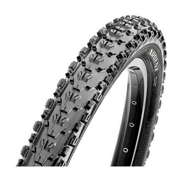 Велопокрышка Maxxis Ardent, 26x2.25, 60 TPI, Folding, черная, TB72569000 Велопокрышка Maxxis Ardent, 26x2.25, 60 TPI, Folding, черная, TB72569000Велопокрышки<br>Широкие покрышки с агрессивным рисунком протектора, сконструированы для бесподобного сцепления. Гонщикам же понравятся большие боковые шипы-кубики, удерживающие в поворотах на высоких скоростях. Средняя часть протектора превосходно держит на разгонах и торможениях, а центральные увеличенные шипы улучшают накат.<br> Характеристики <br>Размер: 26x2.25<br>Двухслойная<br>Tubeless Ready<br>Компаунд: 60a<br>Корд: 60 TPI, кевларовый<br>Вес: 645 грамм<br>