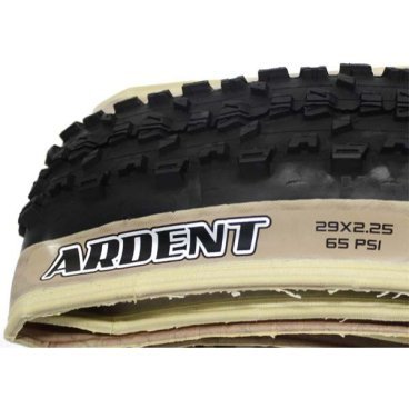 Велопокрышка Maxxis Ardent-Skinwall, 29x2.25, 60 TPI, 60a, черная, TB96712300 Велопокрышка Maxxis Ardent-Skinwall, 29x2.25, 60 TPI, 60a, черная, TB96712300Велопокрышки<br>Maxxis Ardent – новейшая покрышка для DH, FR и AM. Созданная с целью обеспечить максимальное сцепление с грунтом, она в тоже время хорошо подходит для гонок. Большие и массивные боковые шипы с многочисленными скошенными гранями удерживают вас при прохождении скоростных поворотов. Центральные шипы, работающие прежде всего при разгоне и торможении, также получили скошенные грани, снижающие сопротивление качению. Благодаря малому весу и широкому количеству выпускаемых размеров, покрышки Ardent прекрасно подойдут и для скоростного спуска, и для трейлрайдинга!<br><br> Характеристики <br><br>Минимальное сопротивление качению<br>Легкая, большого объема, однослойная<br>Размер: 29x2.25<br>Плотность корда: 60 TPI<br>Корд: складной<br>Максимальное давление: 65 PSI<br>Жесткость резины: 60а<br>Вес: 700г<br>