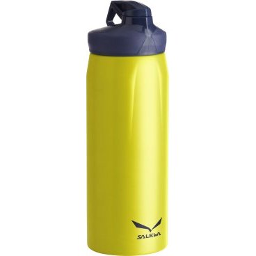 Фляга Salewa Bottles HIKER BOTTLE, 1,0 L, желтая, 2318_2400 Фляга Salewa Bottles HIKER BOTTLE, 1,0 L, желтая, 2318_2400Фляги и Флягодержатели<br>Универсальная прочная фляга с эргономическим дизайном и хорошими функциональными особенностями: одинарными стенками 18/8 из нержавеющей стали, широким горлом для легкого мытья, отверстием для питья, которое закрывается крышкой - байонетом.<br>- одинарные стенки<br>- широкое горло<br>- отверстие для питья закрывается крышкой - байонет<br>Объем: 1 л<br>Вес: 230 г<br>Материал: 18/8 нержавеющая сталь<br>