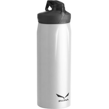 Фляга Salewa Bottles HIKER BOTTLE, 0,75 L, серая, 2317_300 Фляга Salewa Bottles HIKER BOTTLE, 0,75 L, серая, 2317_300Фляги и Флягодержатели<br>Универсальная прочная фляга с эргономическим дизайном и хорошими функциональными особенностями: одинарными стенками 18/8 из нержавеющей стали, широким горлом для легкого мытья, отверстием для питья, которое закрывается крышкой - байонетом.<br>- одинарные стенки<br>- широкое горло<br>- отверстие для питья закрывается крышкой - байонет<br>Объем: 0,75 л<br>Вес: 190 г<br>Материал: 18/8 нержавеющая сталь<br>