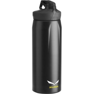 Фляга Salewa Bottles HIKER BOTTLE, 0,75 L, черная, 2317_900 Фляга Salewa Bottles HIKER BOTTLE, 0,75 L, черная, 2317_900Фляги и Флягодержатели<br>Универсальная прочная фляга с эргономическим дизайном и хорошими функциональными особенностями: одинарными стенками 18/8 из нержавеющей стали, широким горлом для легкого мытья, отверстием для питья, которое закрывается крышкой - байонетом.<br>- одинарные стенки<br>- широкое горло<br>- отверстие для питья закрывается крышкой - байонет<br>Объем: 0,75 л<br>Вес: 190 г<br>Материал: 18/8 нержавеющая сталь<br>