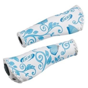 Грипсы велосипедные BBB grips ErgoFix, 135mm, butterfly blue, бело-голубые, BHG-17_butterfly blue Грипсы велосипедные BBB grips ErgoFix, 135mm, butterfly blue, бело-голубые, BHG-17_butterfly blueРучки и Рога<br>Эргономичные ручки из кретона<br><br>Идеальная посадка и дополнительная поддержка ладоней.<br><br>Навинчиваются во избежание проскальзывания руля.<br><br>Две заглушки в комплекте.<br><br>Длина: 135 мм.<br>